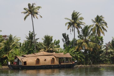Houseboat journey through the waterways in Kerala