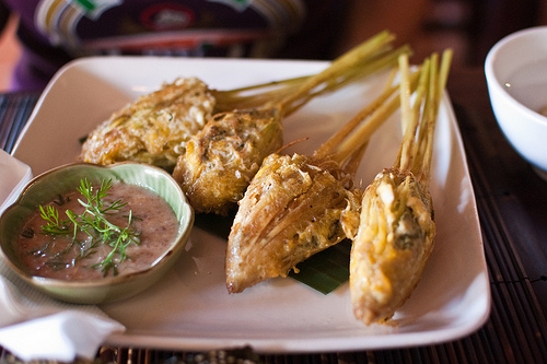 Lemongrass-stuffed chicken from Tamarind in Luang Prabang