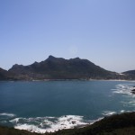 View of beautiful Hout Bay just outside of Cape Town, South Africa