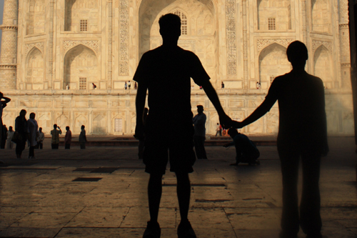 Sunrise Over Taj Mahal