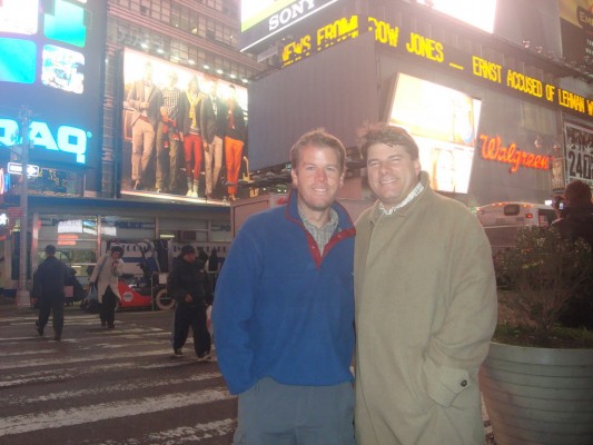My Brother Tim and Me in Times Square